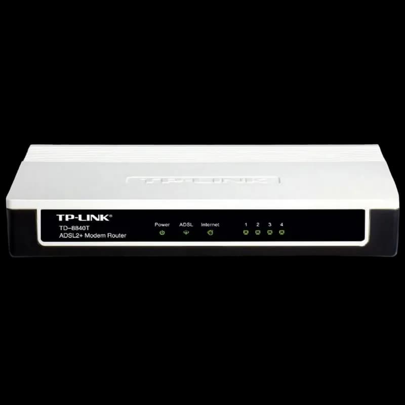 Modem ADSL TP-LINK TD-8840T, ADSL/ADSL2/ADSL2 + până la 24 Mbps, Negru