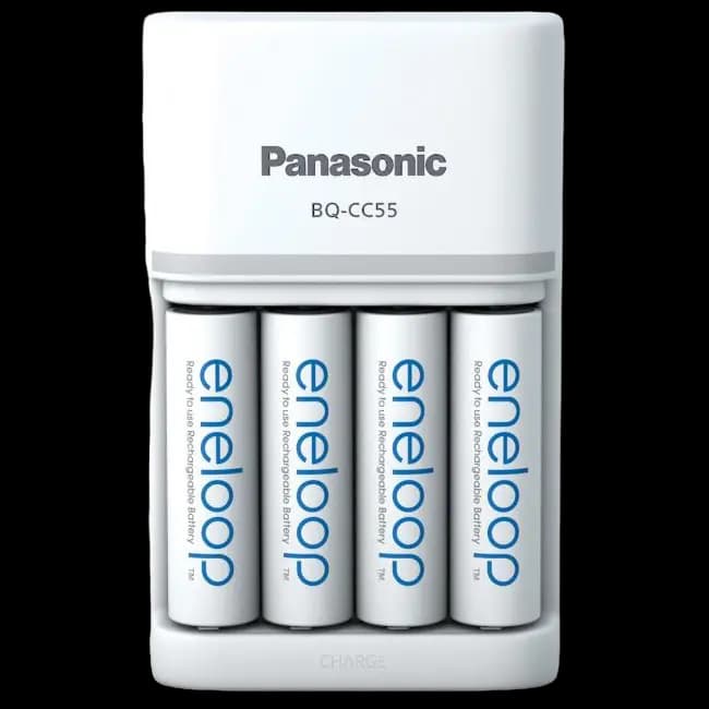 Încărcător Acumulatori Panasonic K-KJ55MCD40E, Alb