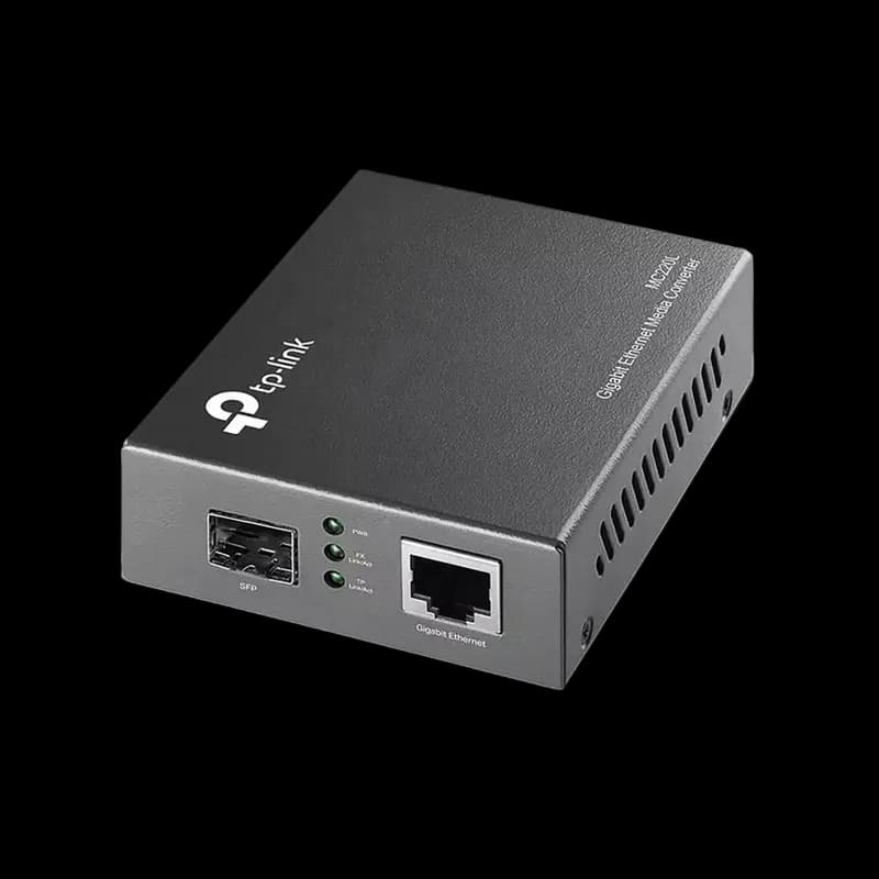 Convertor media TP-LINK MC220L RF, Negru