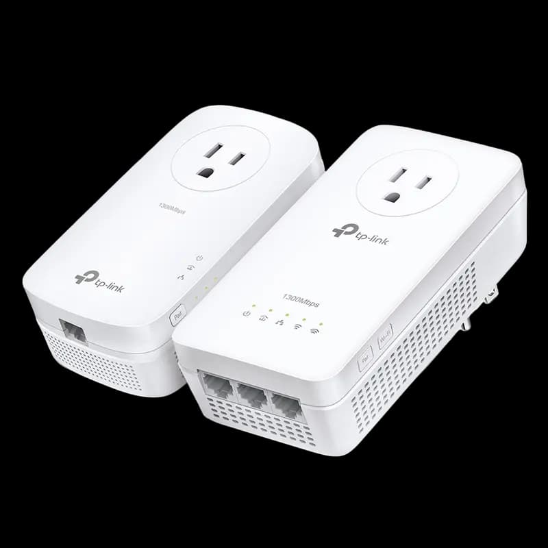 Wi-Fi + Powerline adapter TP-LINK TL-WPA8631P KIT, AV1300, 1300 Mbps, Alb